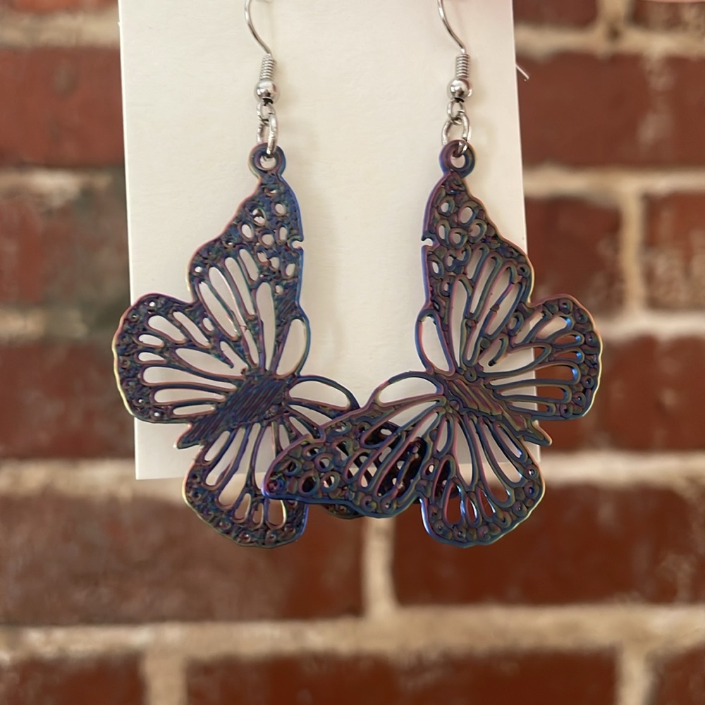 Colorful Dangle Butterfly‎ Earrings